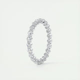 0.69 CT Round Full Eternity CVD EF/VVS Diamond Wedding Band 2