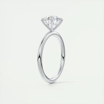 2.0 CT Round Cut Solitaire Moissanite Engagement Ring 6