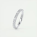 0.84 CT Round Full Eternity CVD EF/VVS Diamond Wedding Band 2