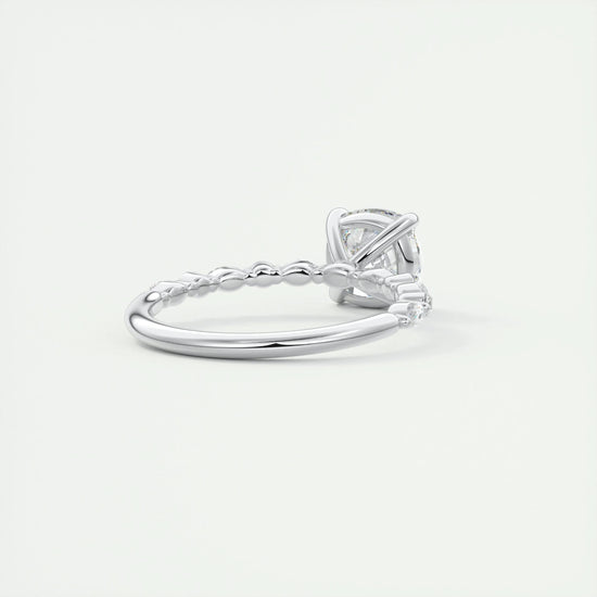 2 CT Cushion Solitaire CVD F/VS1 Diamond Engagement Ring 3