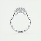 1.98 CT Marquise Cut Three Stone Moissanite Engagement Ring 7