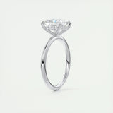 2 CT Princess Hidden Halo CVD F/VS1 Diamond Engagement Ring 6