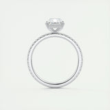 2 CT Radiant Solitaire CVD F/VS1 Diamond Engagement Ring 8