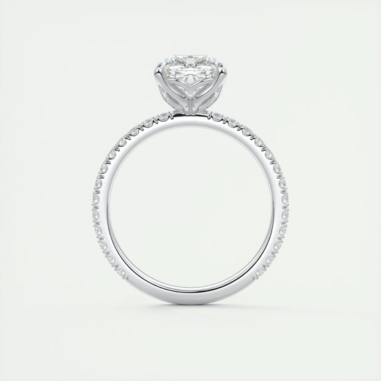 2 CT Cushion Solitaire CVD F/VS1 Diamond Engagement Ring 7