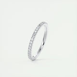 0.18 CT Round Half Eternity CVD EF/VVS Diamond Wedding Band 3