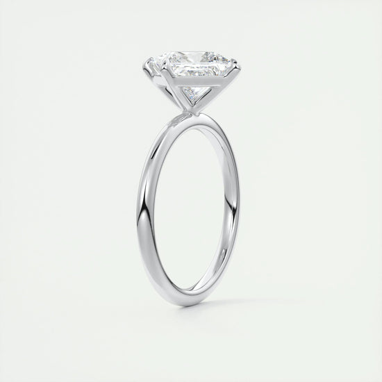 2 CT Princess Solitaire CVD F/VS1 Diamond Engagement Ring 6