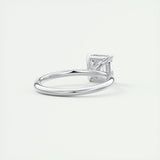 2 CT Asscher Solitaire CVD F/VS1 Diamond Engagement Ring 4