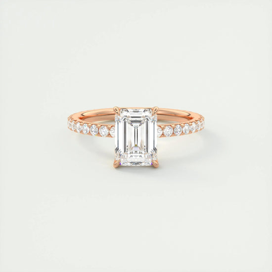 1.75 CT Emerald Solitaire CVD F/VS1 Diamond Engagement Ring 14