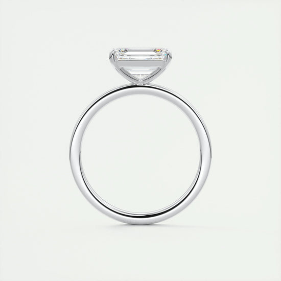 2 CT Emerald Solitaire CVD F/VS1 Diamond Engagement Ring 8