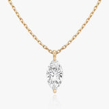 0.25 CT-1.0 CT Marquise Solitaire CVD F/VS Diamond Necklace 7