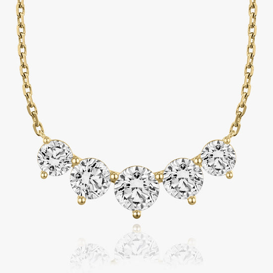 3.50 TC Round CVD F/VS Diamond Necklace 5