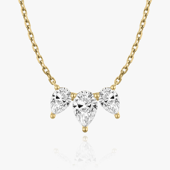 2.0 TC Pear CVD F/VS Diamond Necklace 4