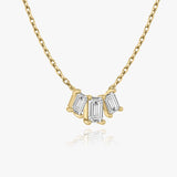 1.0 TCW Emerald CVD F/VS Diamond Necklace 5
