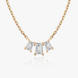 1.0 TCW Emerald CVD F/VS Diamond Necklace 8