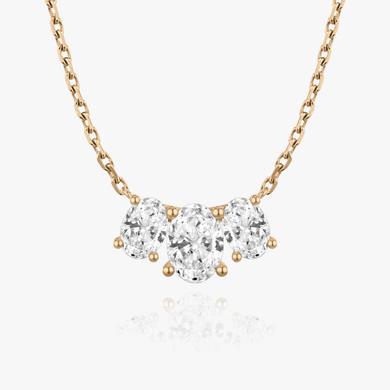 2.0 TC Oval CVD F/VS Diamond Necklace 7