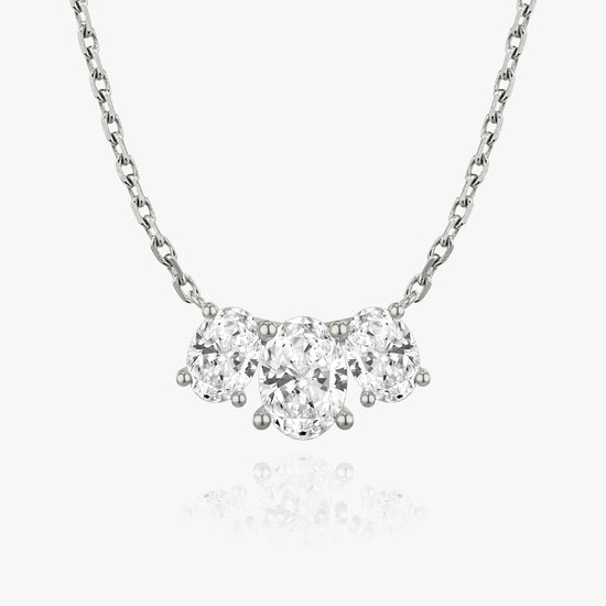 2.0 TC Oval CVD F/VS Diamond Necklace 1