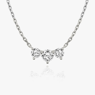 1.0 TCW Round CVD F/VS Diamond Necklace 1