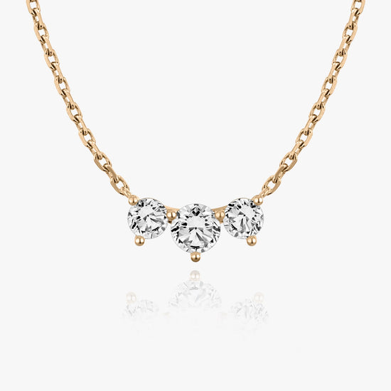 1.0 TCW Round CVD F/VS Diamond Necklace 7