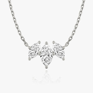 1.0 TCW Marquise CVD F/VS Diamond Necklace 1