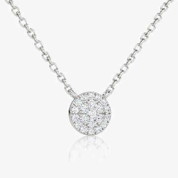 0.12 TCW Round CVD F/VS Diamond Necklace 1