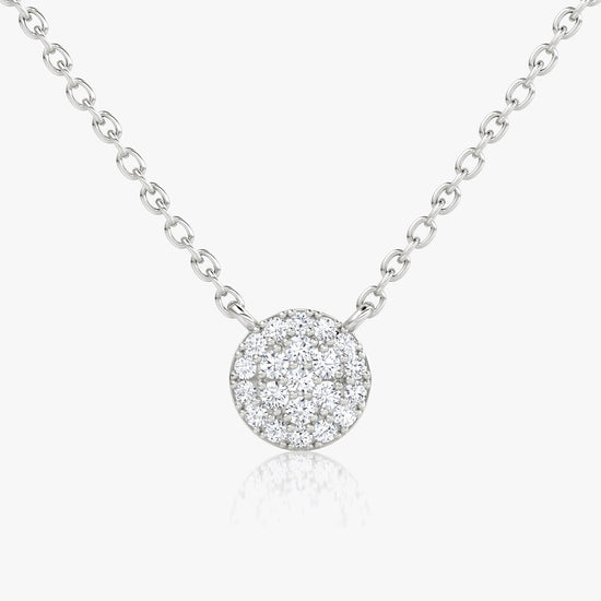 0.12 TCW Round CVD F/VS Diamond Necklace 2