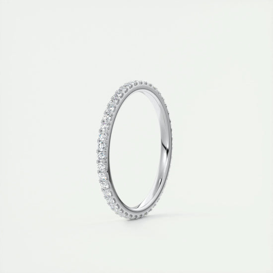 0.36 CT Round Full Eternity CVD EF/VVS Diamond Wedding Band 5