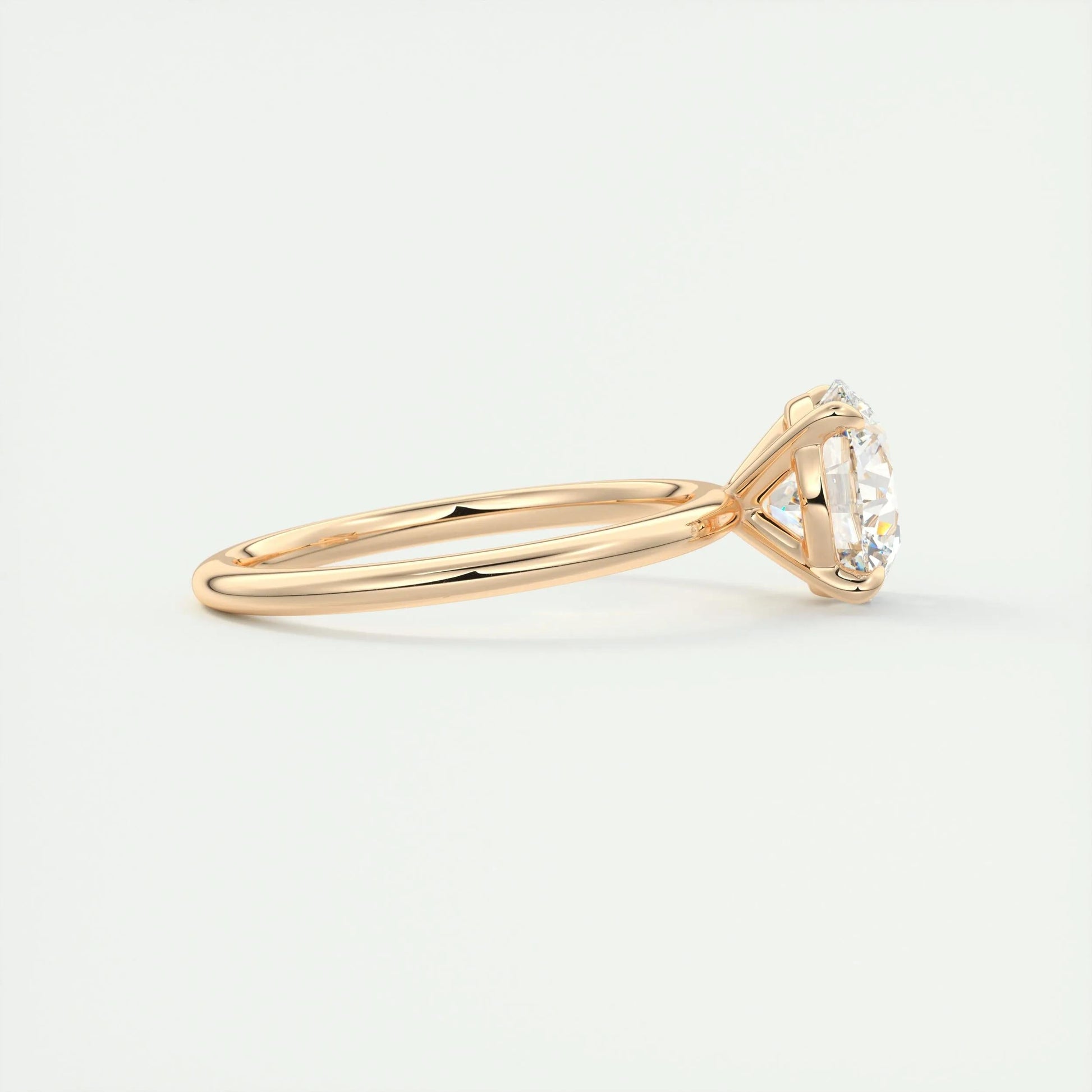 2.0 CT Round Cut Solitaire Moissanite Engagement Ring 16