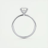 1.93 CT Pear Cut Solitaire Moissanite Engagement Ring 7