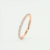 0.74 CT Round Full Eternity CVD EF/VVS Diamond Wedding Band 11