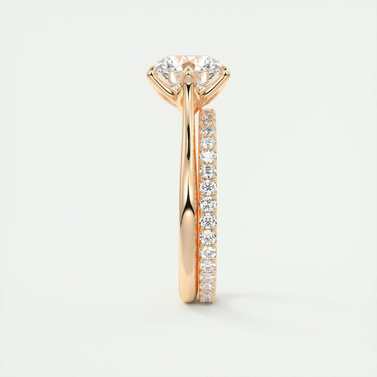 2 CT Round Solitaire CVD F/VS1 Diamond Engagement Ring 19