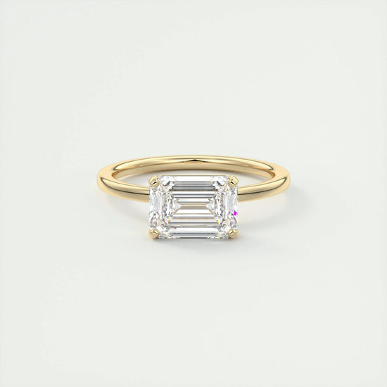 2 CT Emerald Solitaire CVD F/VS1 Diamond Engagement Ring 9