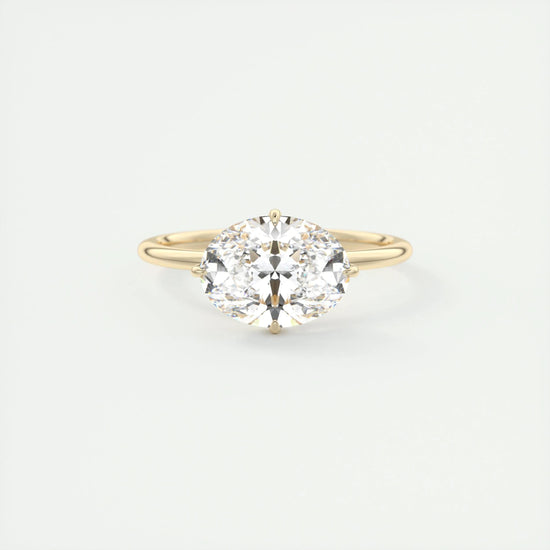 2 CT Oval Hidden Halo CVD F/VS1 Diamond Engagement Ring 7