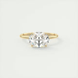 2 CT Oval Solitaire CVD F/VS1 Diamond Engagement Ring 8