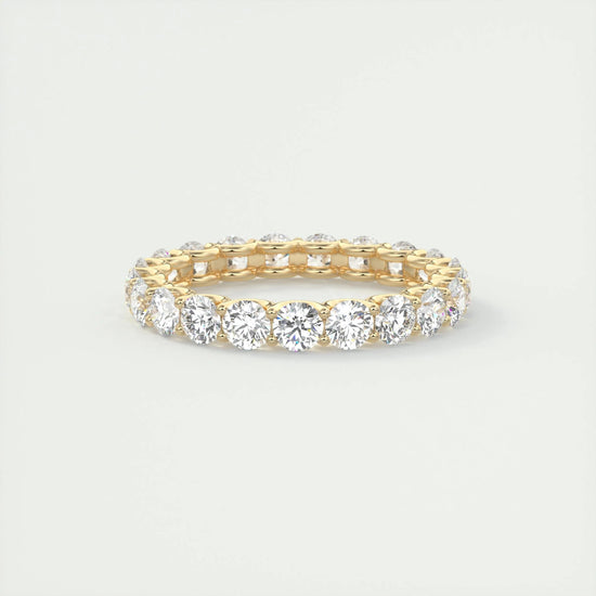 2.1 CT Round Full Eternity CVD EF/VVS Diamond Wedding Band 7