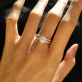 1.30 CT Round Shaped Moissanite Solitaire & Split Shank Engagement Ring 3