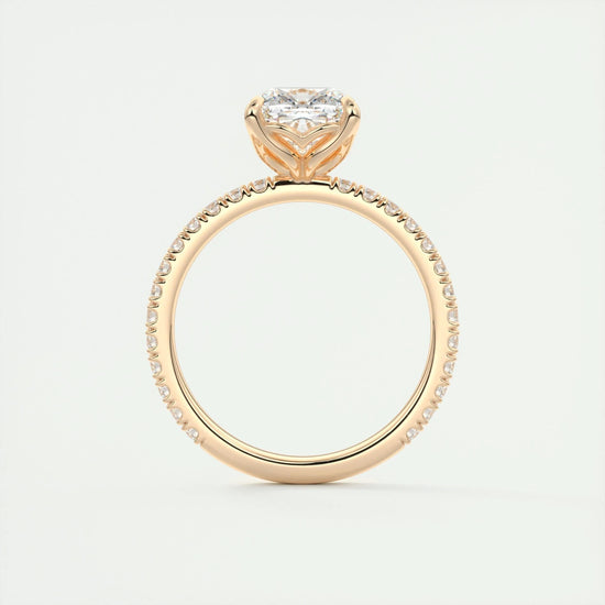 2 CT Cushion Solitaire CVD F/VS1 Diamond Engagement Ring 21