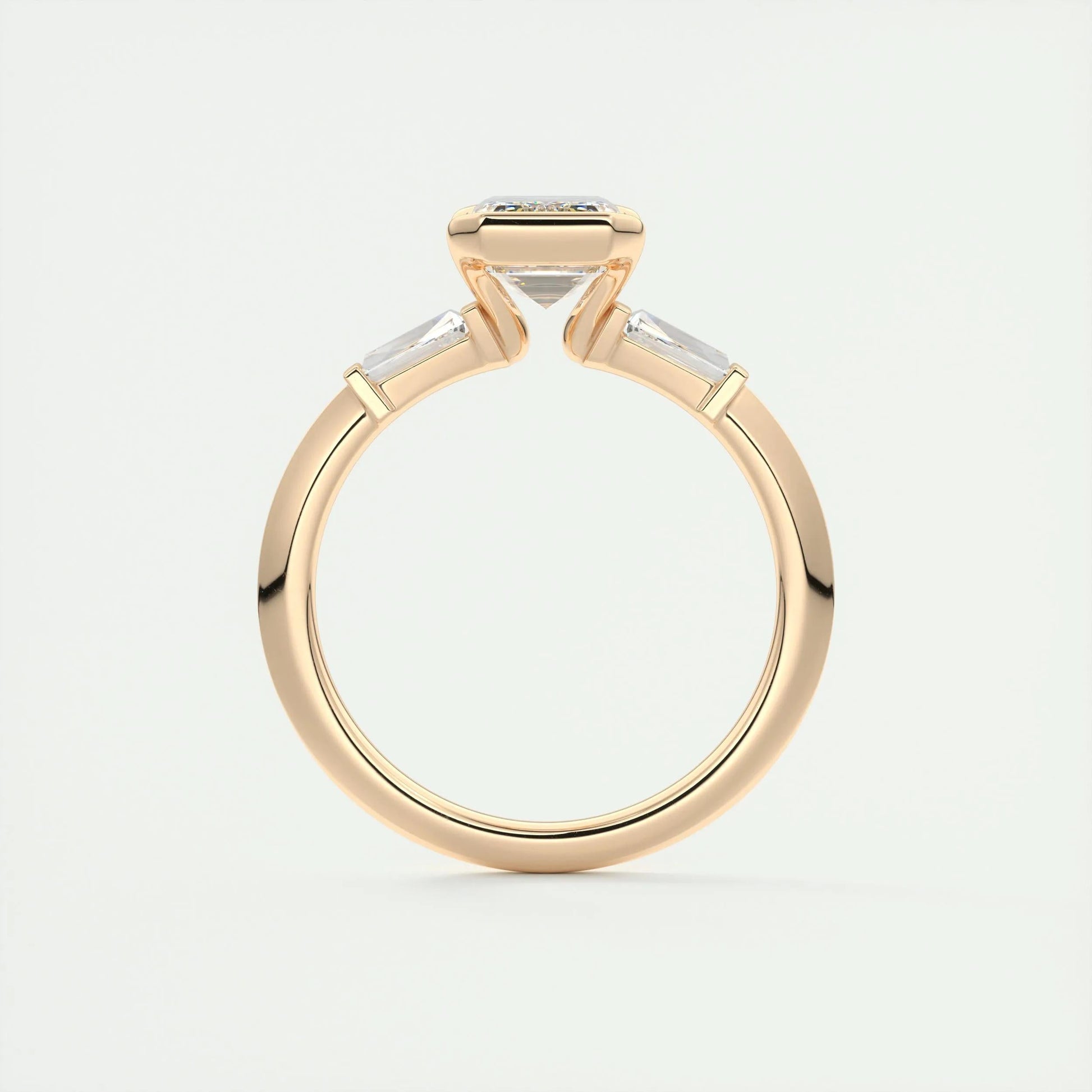 2 CT Emerald Three Stome CVD F/VS1 Diamond Engagement Ring 21