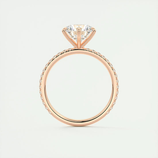 2 CT Round Solitaire CVD F/VS1 Diamond Engagement Ring 21