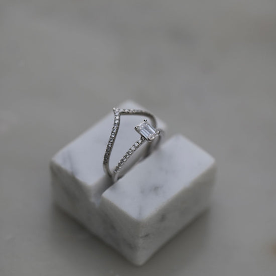 0.60 CT Emerald Solitaire CVD E/VVS2 Diamond Engagement Ring 5