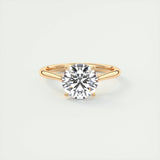 2 CT Round Solitaire CVD F/VS1 Diamond Engagement Ring 15