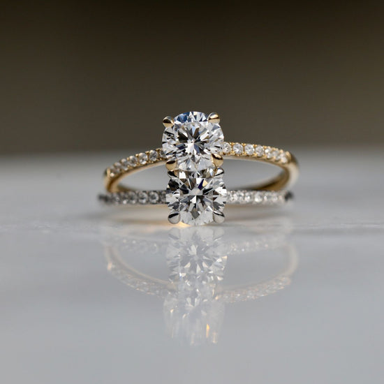 0.85 CT Round Solitaire CVD E/VS1 Diamond Engagement Ring 11