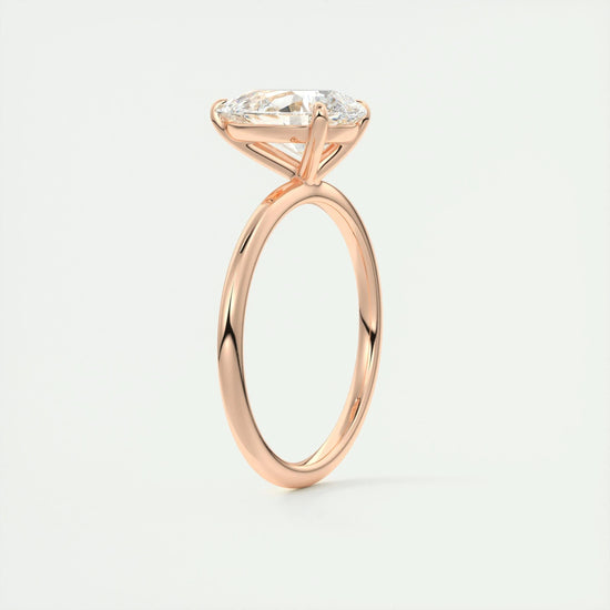 2 CT Pear Solitaire CVD F/VS1 Diamond Engagement Ring 20