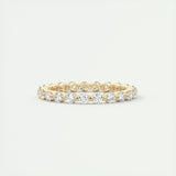 0.69 CT Round Full Eternity CVD EF/VVS Diamond Wedding Band 6