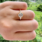 2.65 CT Round Cut Three Stone Moissanite Engagement Ring 3