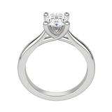 1.33 CT Oval Cut Solitaire Moissanite Engagement Ring 5