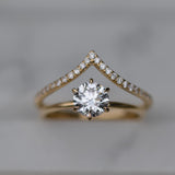 1.02 CT Round Solitaire CVD E/VS1 Diamond Engagement Ring 4