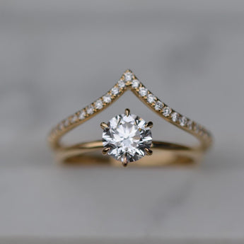 1.02 CT Round Solitaire CVD E/VS1 Diamond Engagement Ring 4