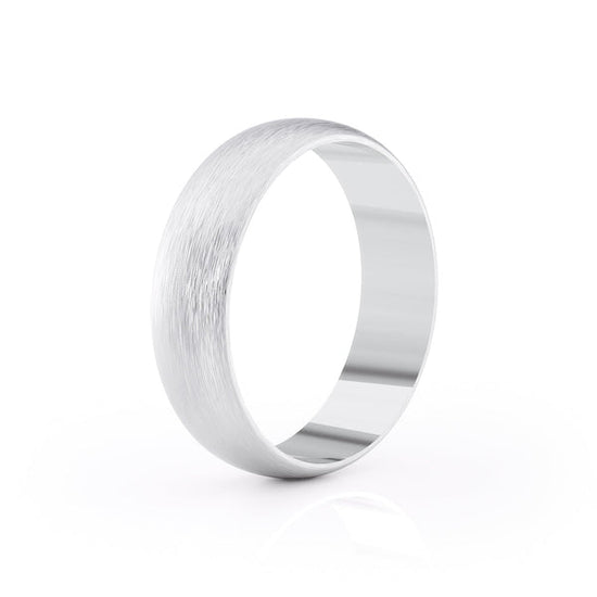 Classic Brushed Finish Wedding Band For Men 4