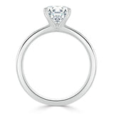 0.75 CT Round Cut Solitaire Moissanite Engagement Ring 4