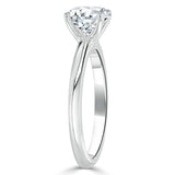 0.75 CT Round Cut Solitaire Moissanite Engagement Ring 3